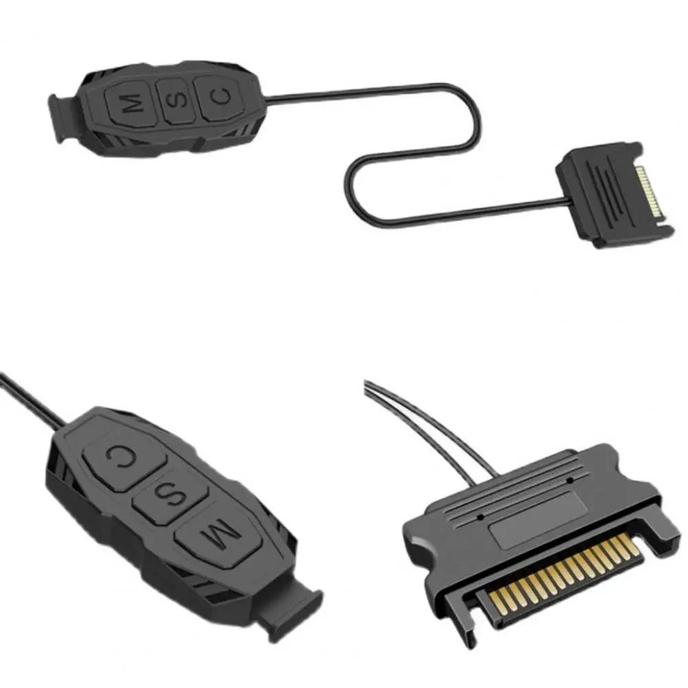 ARGB Controller with 14 Keys Remote Control 5V 3Pin to SATA Power Supply 3 Buttons Color Changing Modes Adjustable Case Fan RGB
ARGB Controller with 14 Keys Remote Control 5V 3Pin to SATA Power Supply 3 Buttons Color Changing Modes Adjustable Case Fan RGB