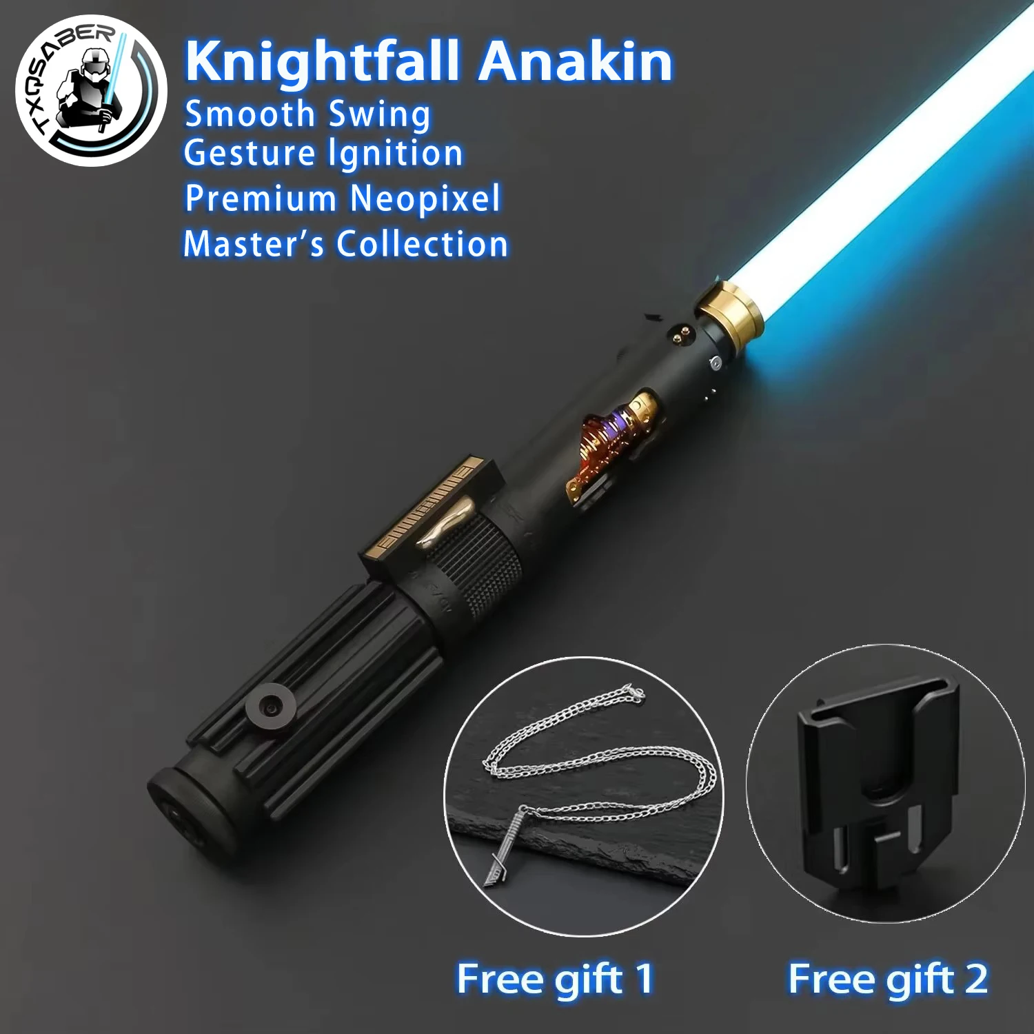 TXQsaber NeoPixel Knightfall Anakin Lightsaber Metal Hilt Heavy Dueling Light Sword SNV4 Cosplay Gift 12 Colors foc dueling
TXQsaber NeoPixel Knightfall Anakin Lightsaber Metal Hilt Heavy Dueling Light Sword SNV4 Cosplay Gift 12 Colors foc dueling