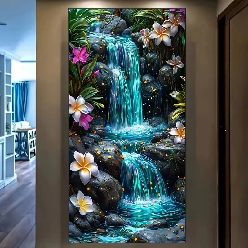 Full Square Round Large Diamond Painting Art Serene Waterfall & Lush Flora Landscape DIY Diamond Mosaic 5D Cross Stitch
Full Square Round Large Diamond Painting Art Serene Waterfall & Lush Flora Landscape DIY Diamond Mosaic 5D Cross Stitch