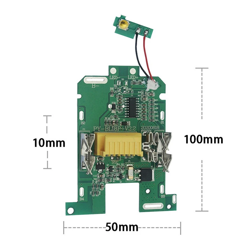B*Replacement For MK BL1830 BL1840 BL1850 BL1860 18V Li-Ion Battery BMS PCB Charging Protection Circuit Board Plate 1PCS
B*Replacement For MK BL1830 BL1840 BL1850 BL1860 18V Li-Ion Battery BMS PCB Charging Protection Circuit Board Plate 1PCS