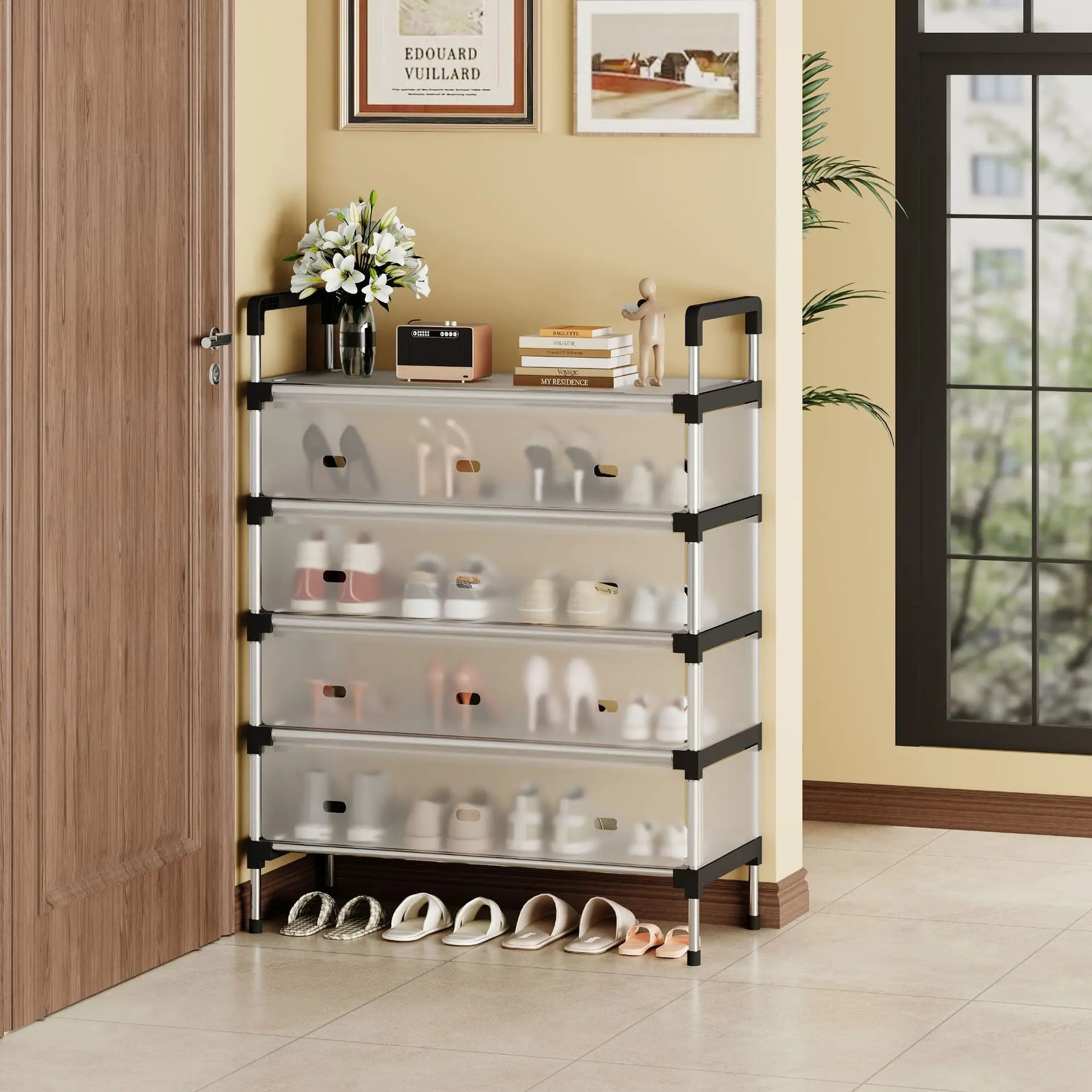 Пыленепроницаемый простой многослойный органайзер для хранения из пластика, инструмент для организации дома, максимальная нагрузка - 5 кг
Пыленепроницаемый простой многослойный органайзер для хранения из пластика, инструмент для организации дома, максимальная нагрузка - 5 кг