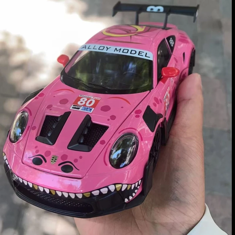 Tyrannosaurus Print 1:24 GT3 Diecast Car High Grade Texture Pull Back Sound Light Trendy Ornament For Car Enthusiasts
Tyrannosaurus Print 1:24 GT3 Diecast Car High Grade Texture Pull Back Sound Light Trendy Ornament For Car Enthusiasts