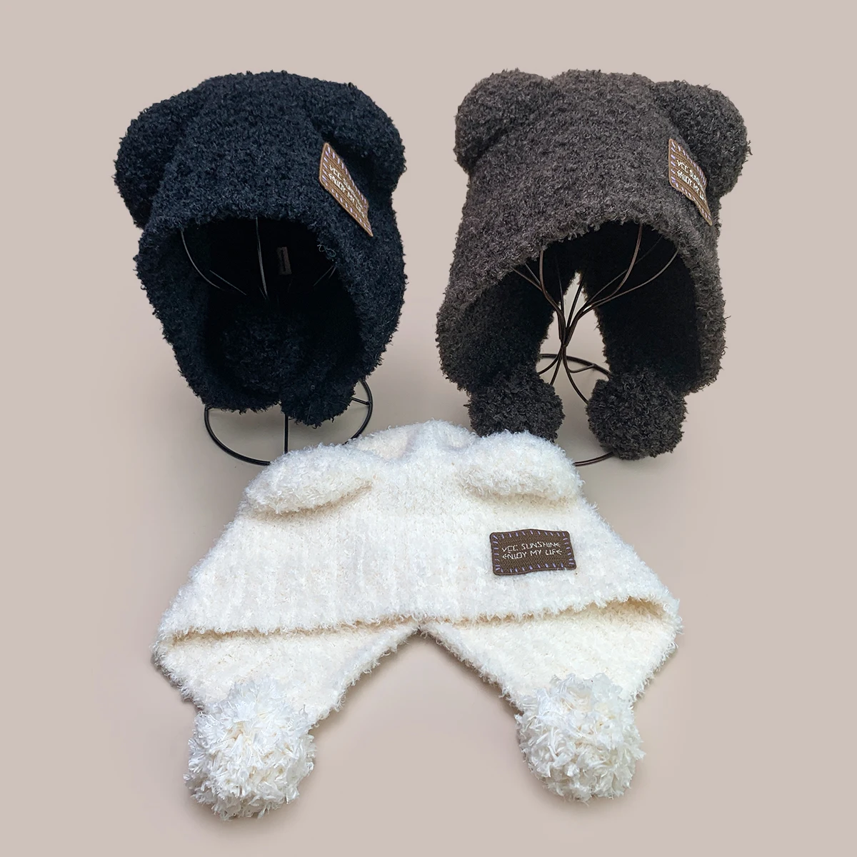 Cute Little Bear Ears Patch Letters Knitted Hats New Men Women Warm Retro Fashion Outdoor Cartoon Versatile Casual ins Beanies
Cute Little Bear Ears Patch Letters Knitted Hats New Men Women Warm Retro Fashion Outdoor Cartoon Versatile Casual ins Beanies