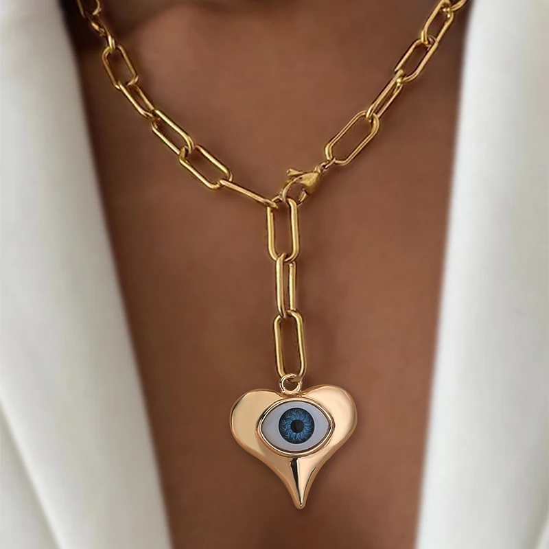 Y-Shaped Pendant Necklace Heart Devil's Eye Zircon Vacation Party Anniversary Classic Simple Fashionable Design Matches Various
Y-Shaped Pendant Necklace Heart Devil's Eye Zircon Vacation Party Anniversary Classic Simple Fashionable Design Matches Various