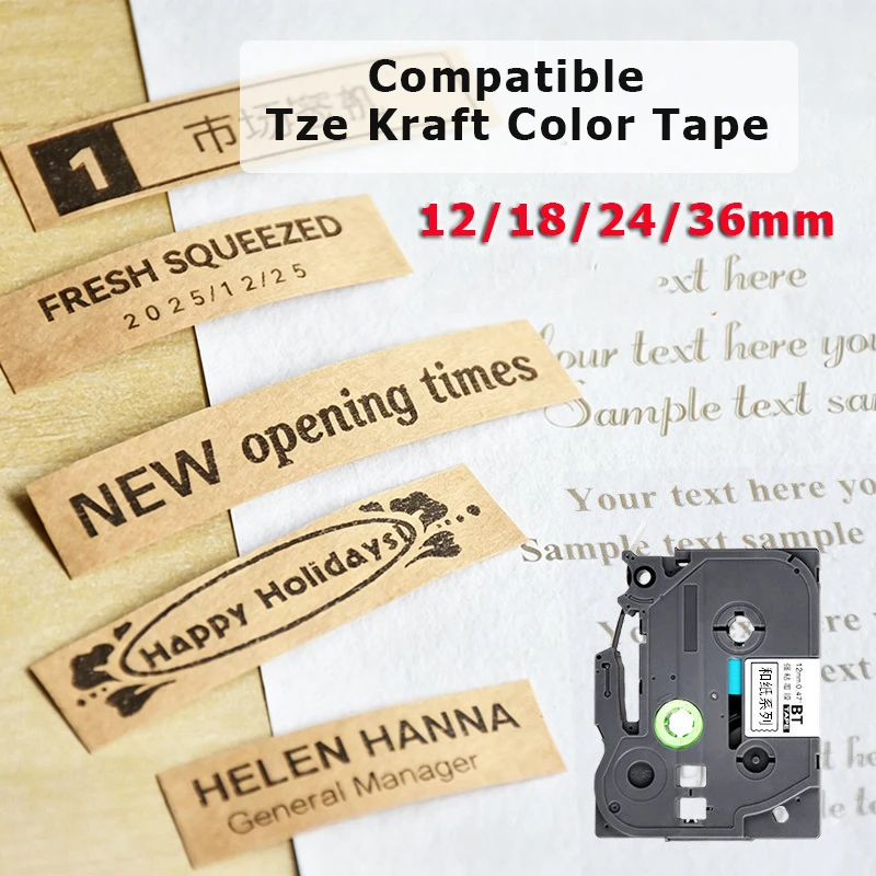 1PCS Compatible Tze Kraft Color Washi tape Tea Seal Sticker FOR Brother P-touch PT-E550W E300 PTH110 E1000PRO P750W PT-H110 D210
1PCS Compatible Tze Kraft Color Washi tape Tea Seal Sticker FOR Brother P-touch PT-E550W E300 PTH110 E1000PRO P750W PT-H110 D210