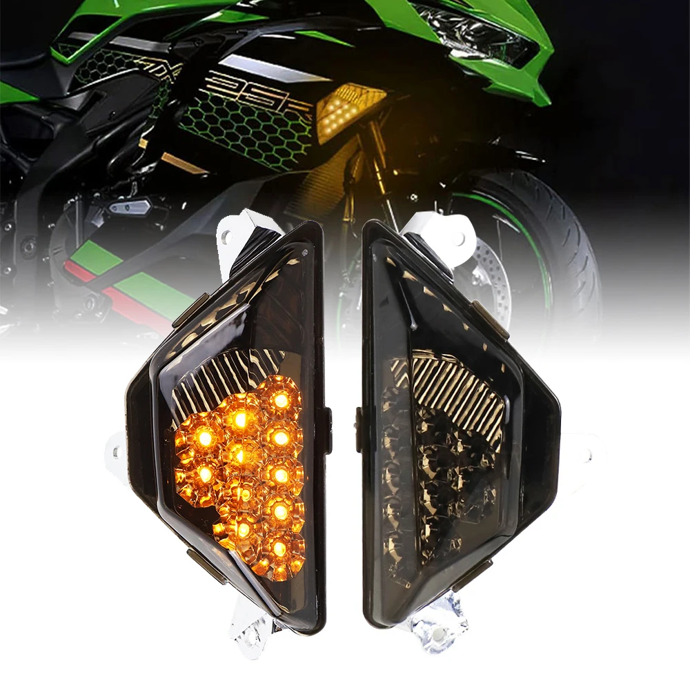 Front Turn Signal Indicator LED Light for Kawasaki Ninja 250 300 400 650 1000 SX ZX-6R Z1000SX Motorcycle Accessories
Front Turn Signal Indicator LED Light for Kawasaki Ninja 250 300 400 650 1000 SX ZX-6R Z1000SX Motorcycle Accessories