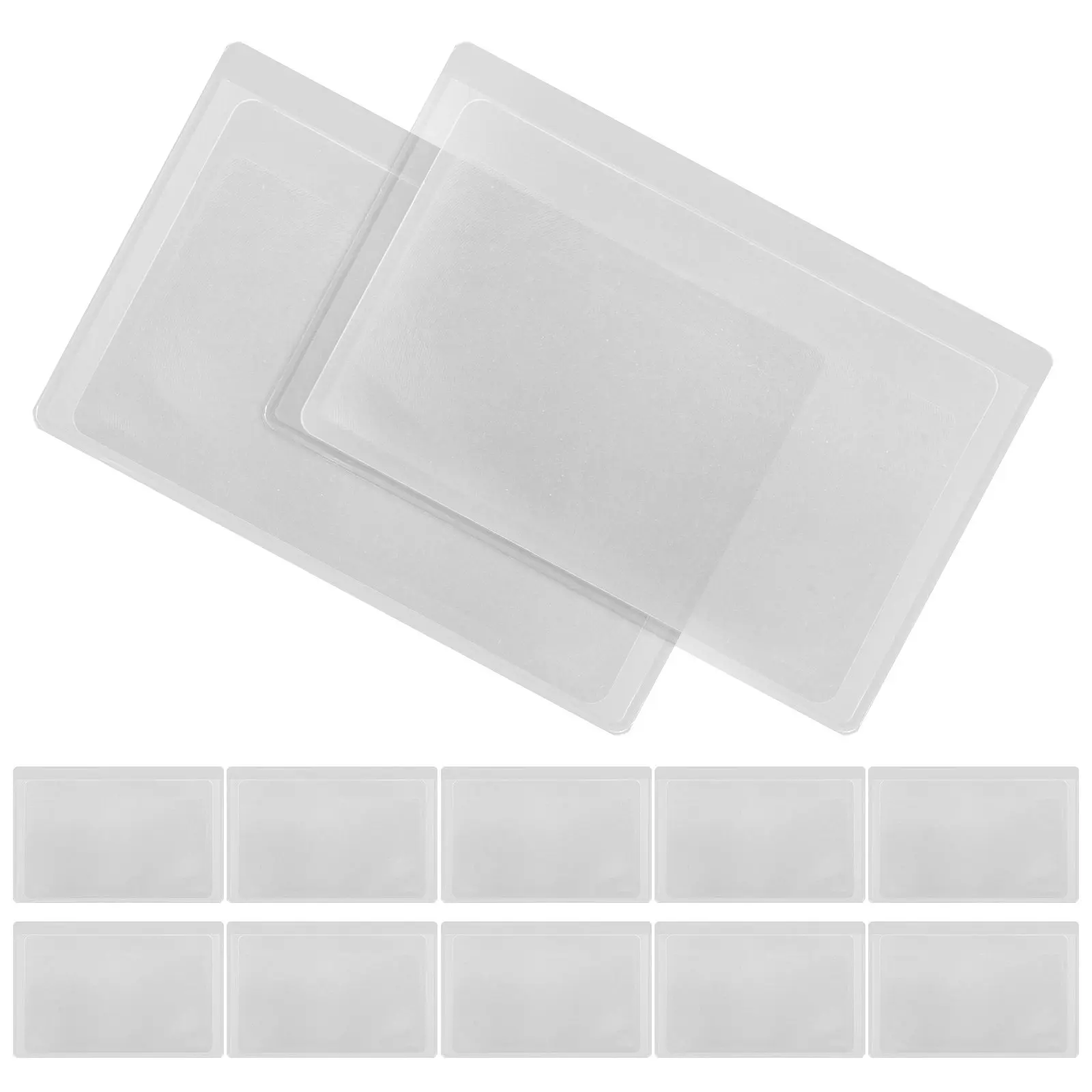 12Pcs Compact Wallet Magnifier Card PVC Business Card Size Portable Reading Aid for Contracts Maps Magnifying Sheet Transparent
12Pcs Compact Wallet Magnifier Card PVC Business Card Size Portable Reading Aid for Contracts Maps Magnifying Sheet Transparent