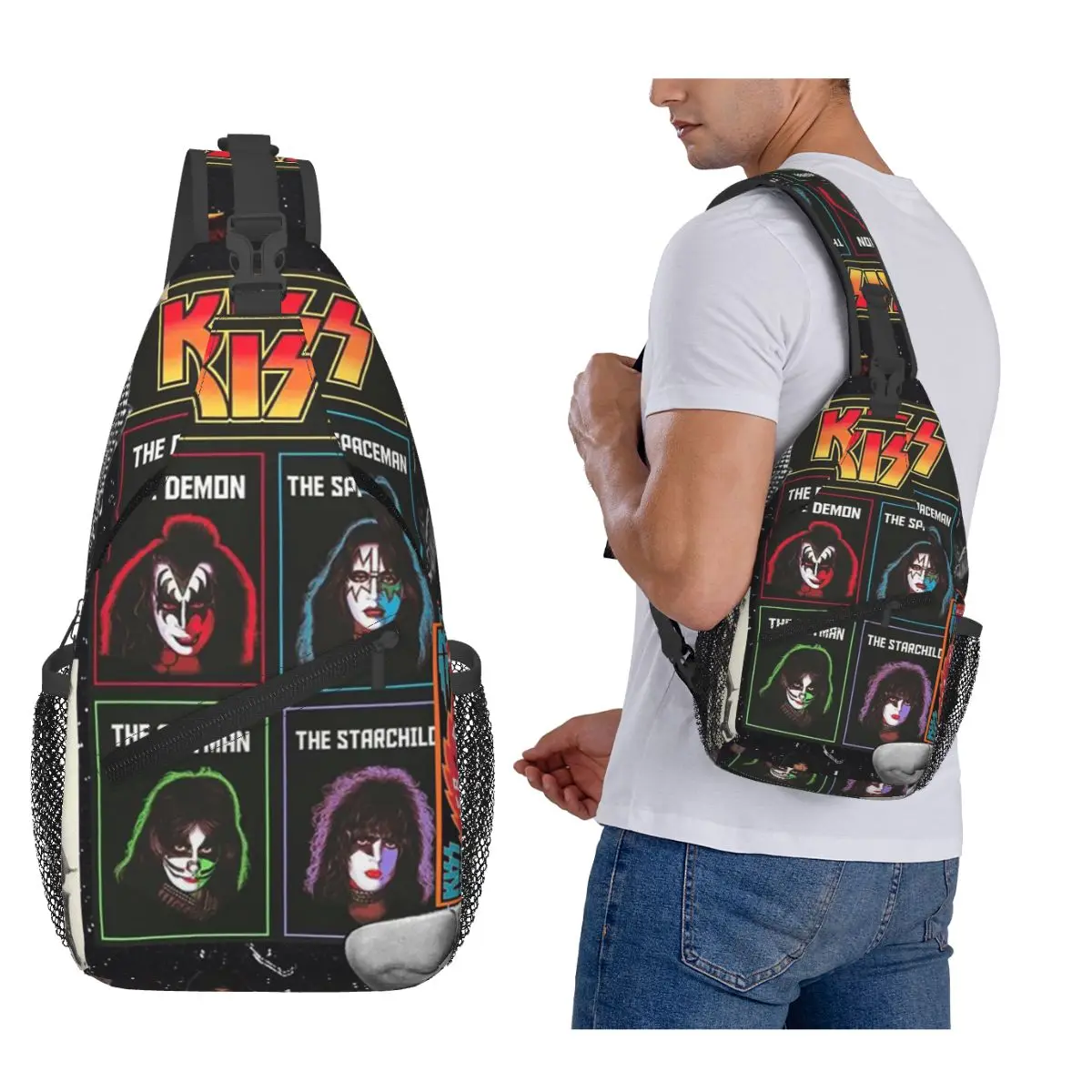 Heavy Metal Rock Music Band Kiss Chest Bag Men Sling Crossbody Backpack Chest Bag Traveling Hiking Daypack Shoulder Bag
Heavy Metal Rock Music Band Kiss Chest Bag Men Sling Crossbody Backpack Chest Bag Traveling Hiking Daypack Shoulder Bag