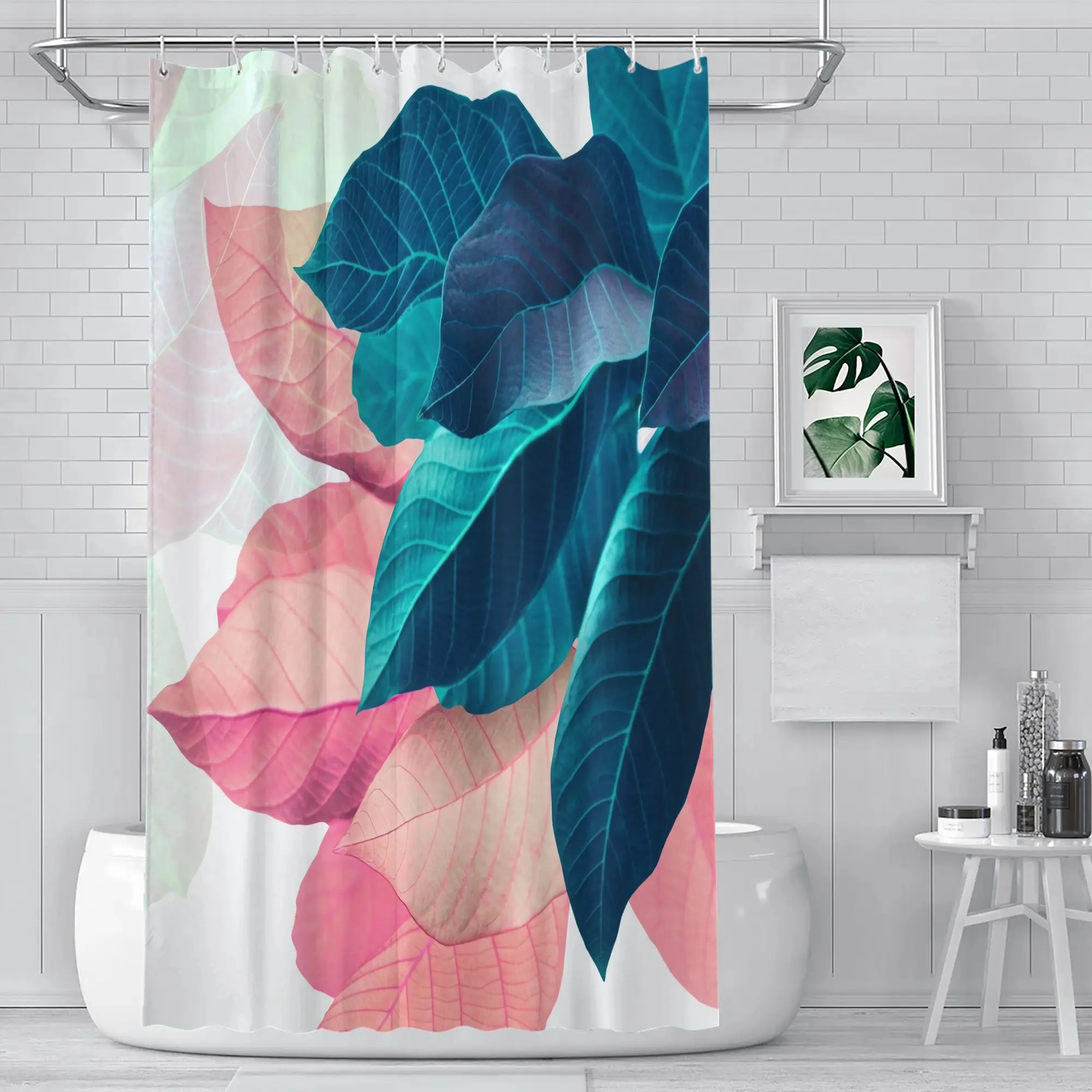 Tropical Floral Shower Curtain Bathroom Curtain Realistic Green Blue Pink Nature Decor Waterproof Modern Home Bathing Set
Tropical Floral Shower Curtain Bathroom Curtain Realistic Green Blue Pink Nature Decor Waterproof Modern Home Bathing Set