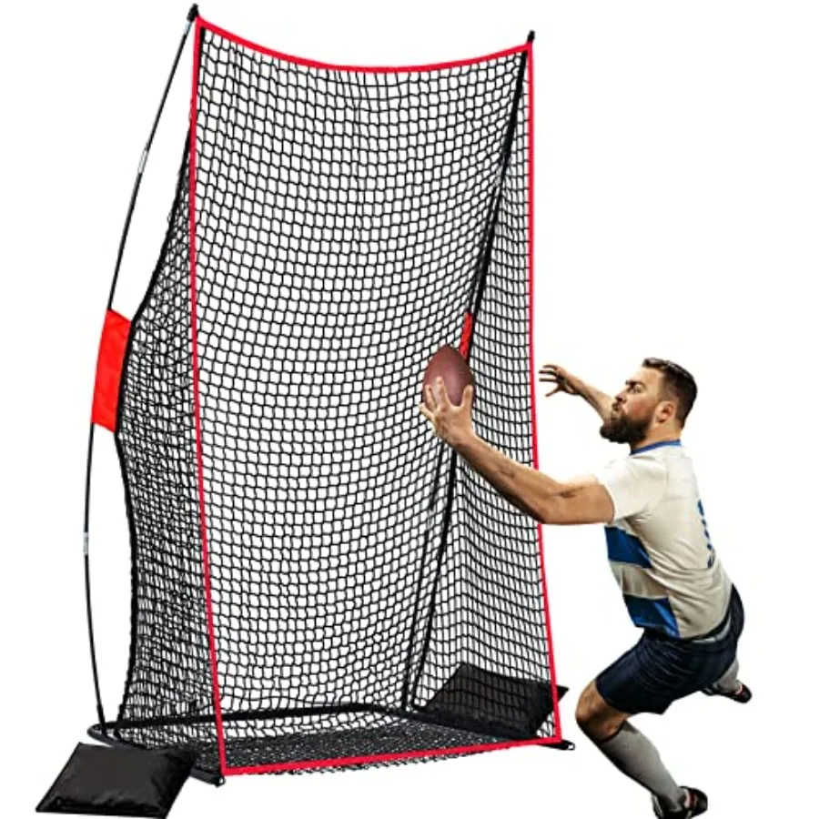 Football Kicking Net Throwing Target - 4x7FT Heavy Duty Iron Base for Backyard Practice Portable Quarterback Training for Youth
Football Kicking Net Throwing Target - 4x7FT Heavy Duty Iron Base for Backyard Practice Portable Quarterback Training for Youth