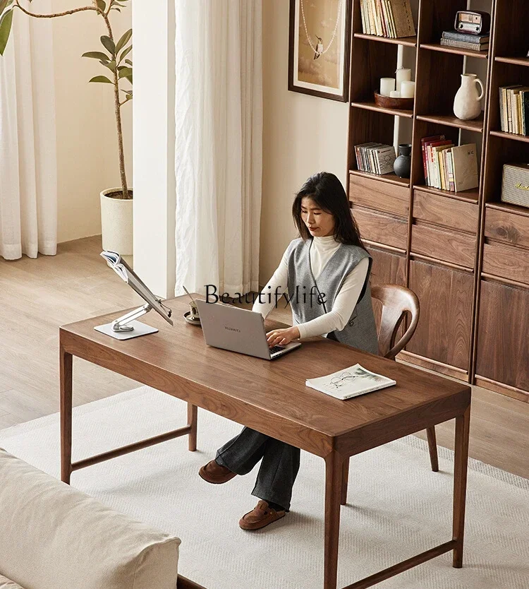 Solid wood desk North American black walnut modern simple large board table 2.2 meters
Solid wood desk North American black walnut modern simple large board table 2.2 meters