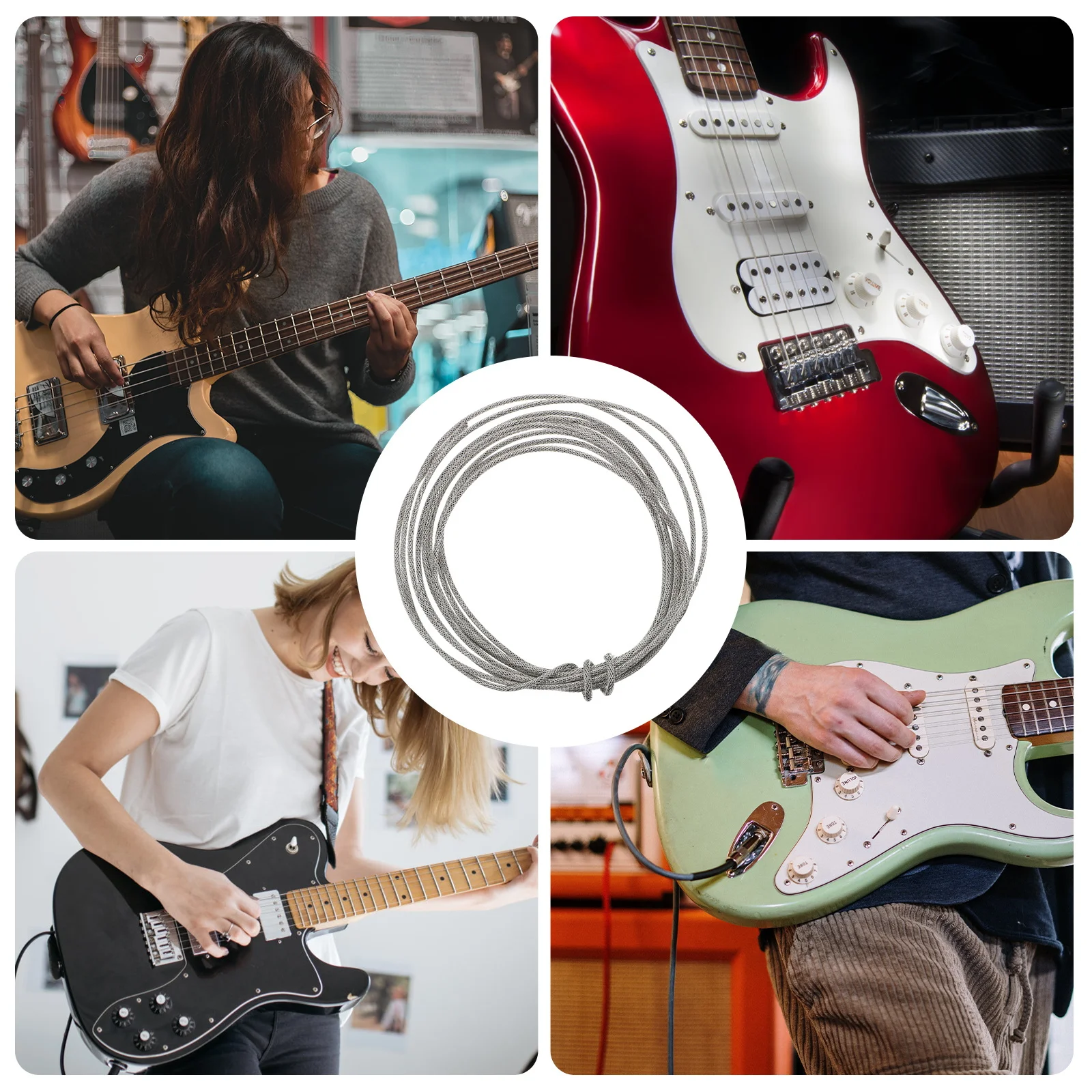 Single-Conductor Shielded Wire Braided Guitar Hookup Cable Noise Isolation Long Wiring Runs Single-Conductor Shielded Wire
Single-Conductor Shielded Wire Braided Guitar Hookup Cable Noise Isolation Long Wiring Runs Single-Conductor Shielded Wire