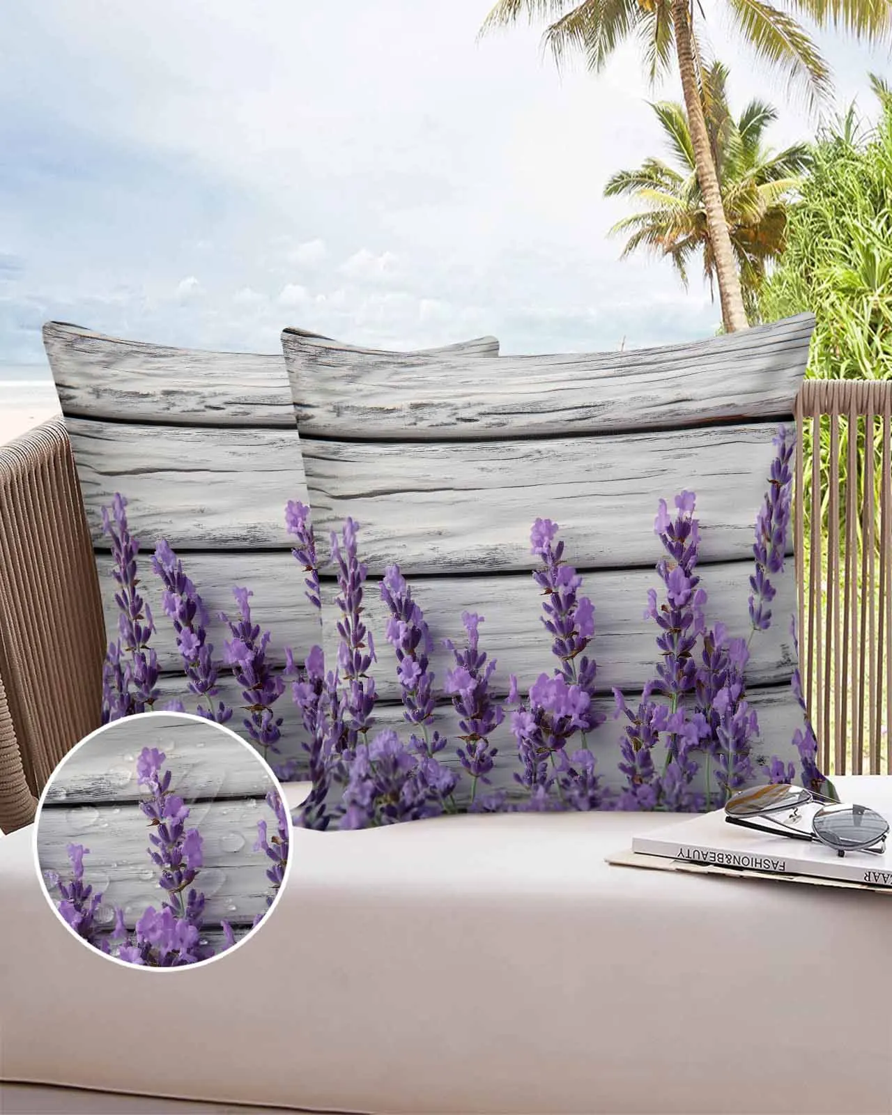 Modern Plank Lavender Flowers 2/4PCS Outdoor All-Season Smooth Waterproof Pillow Cover for Pillow Case Protector
Modern Plank Lavender Flowers 2/4PCS Outdoor All-Season Smooth Waterproof Pillow Cover for Pillow Case Protector