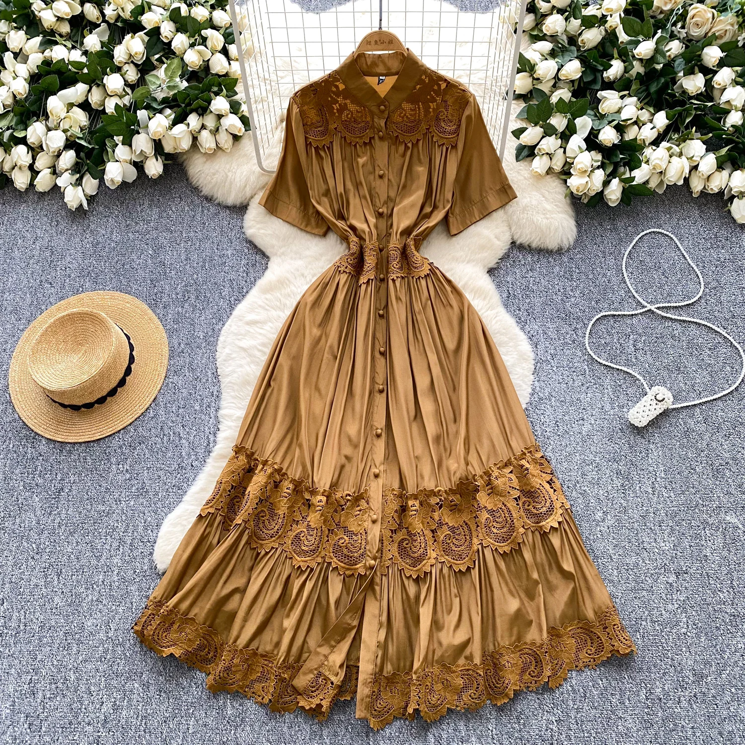 sexy Single Breasted Spliced short sleeve print Dress Chic Summer Beach fairycore Vestidos Vacation women clothing
sexy Single Breasted Spliced short sleeve print Dress Chic Summer Beach fairycore Vestidos Vacation women clothing