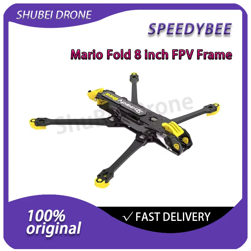 SpeedyBee Mario Fold 8-Inch Long Range FPV Frame Kit Carbon Fiber Folding Deadcat Quadcopter for DJI O3 Air Unit 7/8/inch Drone
SpeedyBee Mario Fold 8-Inch Long Range FPV Frame Kit Carbon Fiber Folding Deadcat Quadcopter for DJI O3 Air Unit 7/8/inch Drone