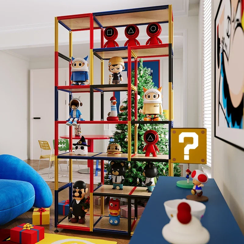 Aluminum profile dopamine marine panel contrasting color display rack living room high-end toy rack floor-to-ceiling display
Aluminum profile dopamine marine panel contrasting color display rack living room high-end toy rack floor-to-ceiling display