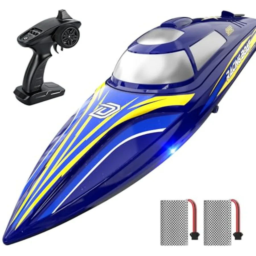 14 Fast RC Boat for Lakes Pools, ABS Plastic, Red, 20+MPH Speed with Self-Righting Waterproof Design Dual 1200mAh Batteries
14 Fast RC Boat for Lakes Pools, ABS Plastic, Red, 20+MPH Speed with Self-Righting Waterproof Design Dual 1200mAh Batteries