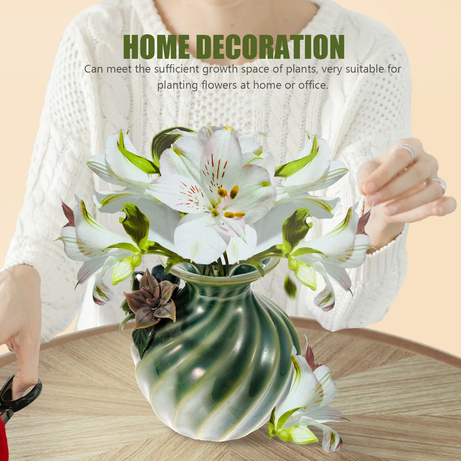 Ceramic Flower Vase Modern Small Decorative Vases 3D Colorful Flowers Inlaid Office Dining Table Bookshelf Decor 
Ceramic Flower Vase Modern Small Decorative Vases 3D Colorful Flowers Inlaid Office Dining Table Bookshelf Decor