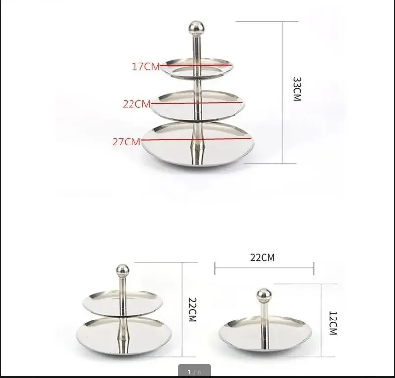 Stainless Steel Multi-layer Fruit Plate Party Cake Dessert Hotel Bar Modern Home Decoration Tableware HQ285
Stainless Steel Multi-layer Fruit Plate Party Cake Dessert Hotel Bar Modern Home Decoration Tableware HQ285