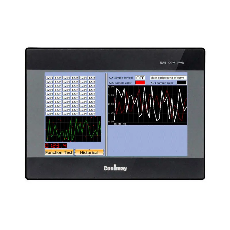 Coolmay 7 inch EX3G-8070H-24MR PLC HMI All In One 12DI 12DO RS485/232 industrial controller
Coolmay 7 inch EX3G-8070H-24MR PLC HMI All In One 12DI 12DO RS485/232 industrial controller