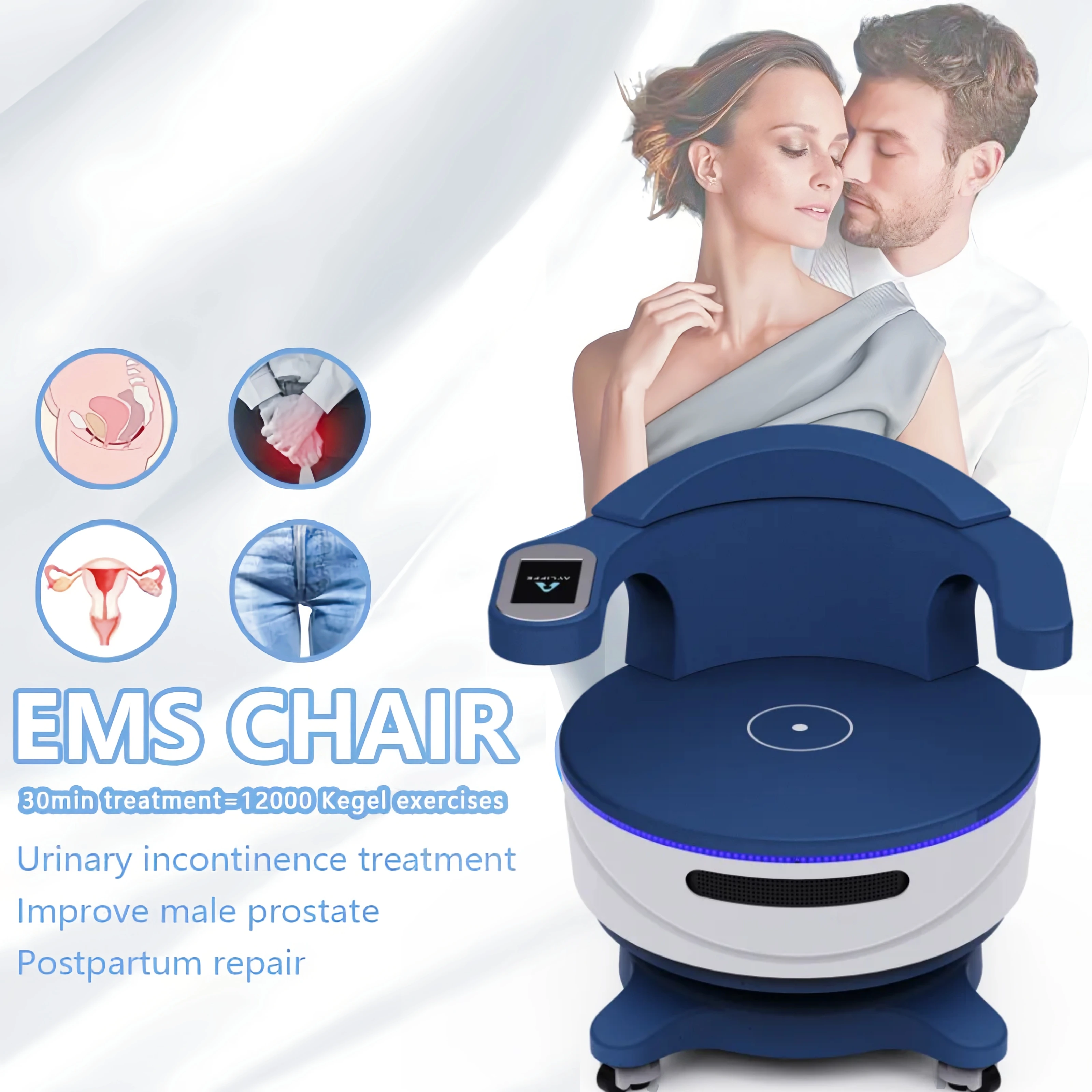 EMS Electromagnetic Non-Invasive Treatment Of Urinar Postpartum Repair Chair Pelvic Floor Muscle Stimulator Exerciser Machine
EMS Electromagnetic Non-Invasive Treatment Of Urinar Postpartum Repair Chair Pelvic Floor Muscle Stimulator Exerciser Machine