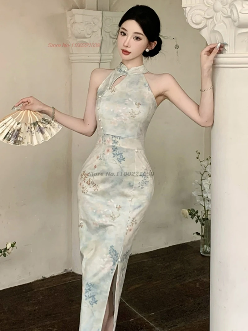 2025 chinese sexy qipao flower print sleeveless qipao evening dress sexy off shoulder nightclub cheongsam banquet party dress
2025 chinese sexy qipao flower print sleeveless qipao evening dress sexy off shoulder nightclub cheongsam banquet party dress