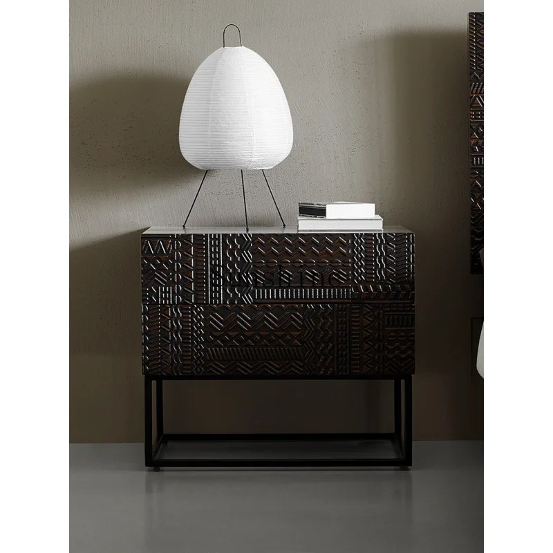 Modern solid wood bedside table light luxury side cabinet double pumping storage cabinet
Modern solid wood bedside table light luxury side cabinet double pumping storage cabinet