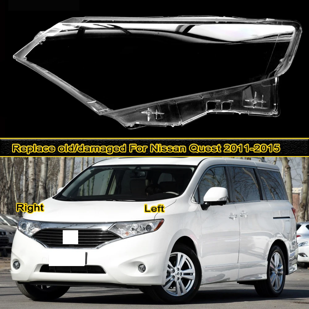 Headlight Shell Lens Replacement For Nissan Quest 2011-2015 Headlamp Cover with Transparent Mask Lamp Shade
Headlight Shell Lens Replacement For Nissan Quest 2011-2015 Headlamp Cover with Transparent Mask Lamp Shade