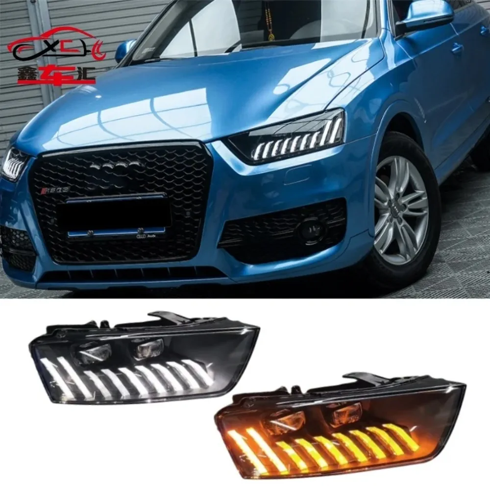 For retrofitting 2013-2018 Audi Q3 headlight assemblies with LED projector headlights and sequential turn signals for Q8 models
For retrofitting 2013-2018 Audi Q3 headlight assemblies with LED projector headlights and sequential turn signals for Q8 models