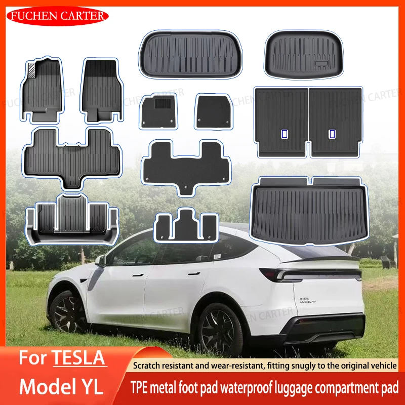 For Tesla New Model YL Launch 2026+ Car Floor Mats Cargo Liner Trunk Mats Backrest Kick Pads Protection Car Interior Accessories
For Tesla New Model YL Launch 2026+ Car Floor Mats Cargo Liner Trunk Mats Backrest Kick Pads Protection Car Interior Accessories