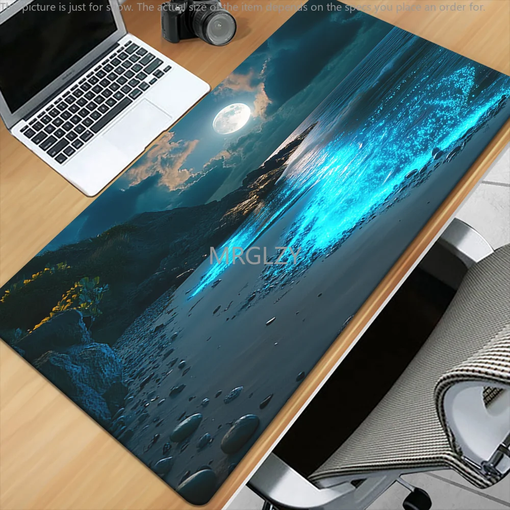 Blue Fluorescent Sea Moon Mouse Pad Large Rubber Anti-slip PC Desk Accessories Mousepad for Offices and Gamer Keyboard Decor Mat
Blue Fluorescent Sea Moon Mouse Pad Large Rubber Anti-slip PC Desk Accessories Mousepad for Offices and Gamer Keyboard Decor Mat