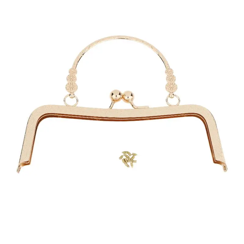 Metal Purse Frame With Curved Handle Kiss Lock Clasp Hardware For DIY Handmade Coin Bag Evening Clutch Bag Making Accessories
Metal Purse Frame With Curved Handle Kiss Lock Clasp Hardware For DIY Handmade Coin Bag Evening Clutch Bag Making Accessories