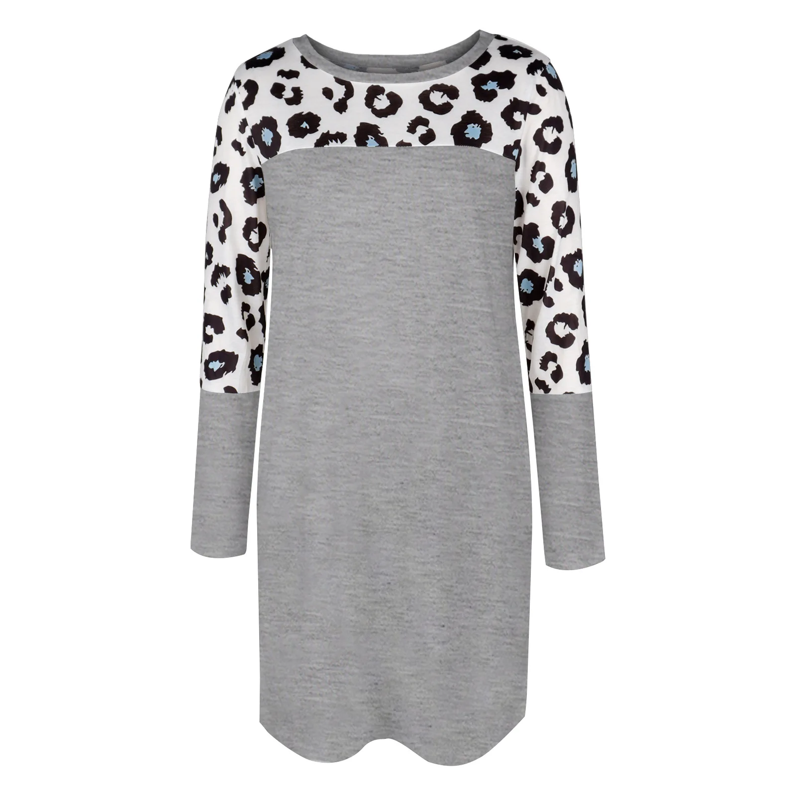 Autumn New Women's Fashion Loose Round Neck Long Sleeve Dress Female and Lady Casual Spring Dresses
Autumn New Women's Fashion Loose Round Neck Long Sleeve Dress Female and Lady Casual Spring Dresses