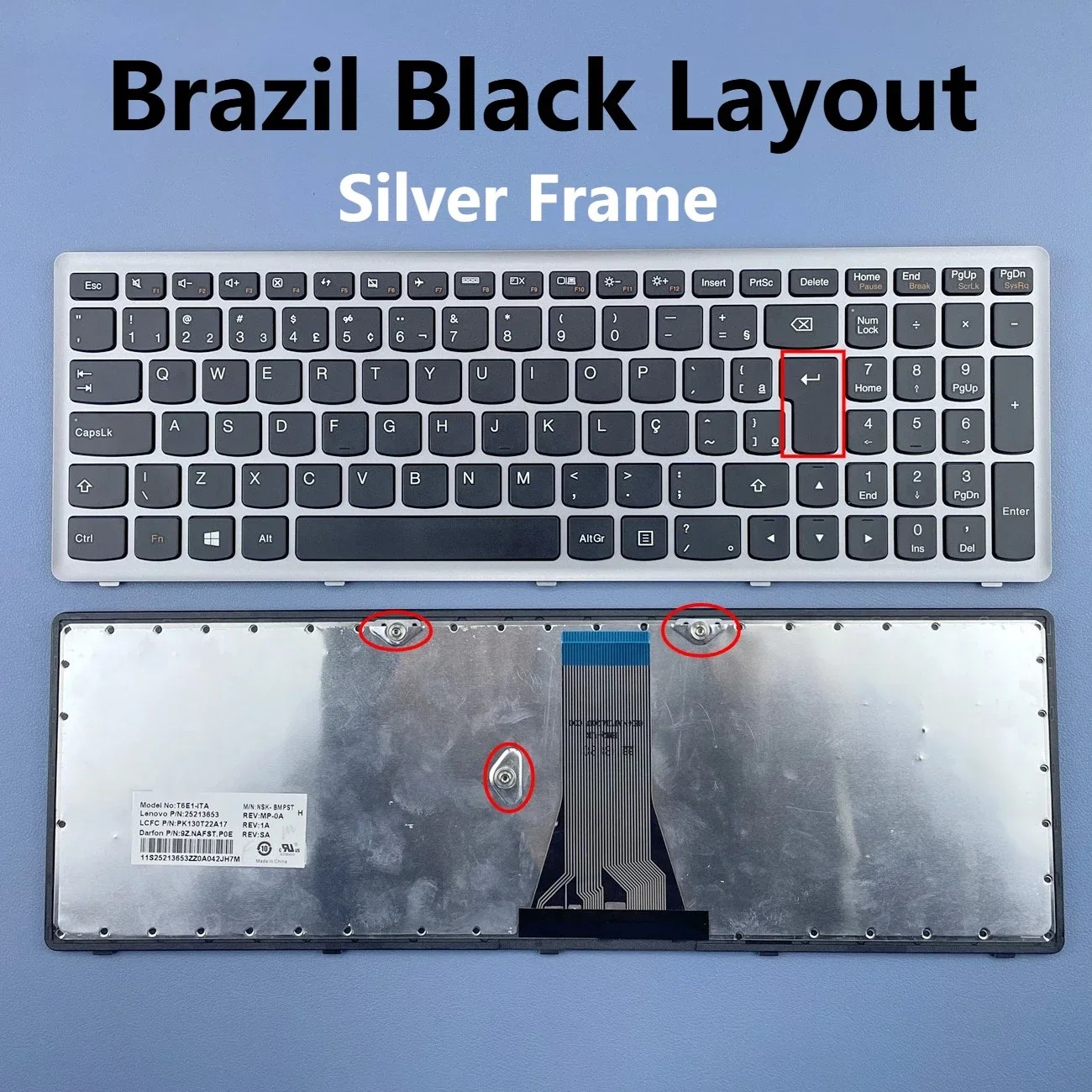 Brazil,French Azerty Laptop Keyboard For Lenovo G500S G505S G510S S500 S510 S510P Z510 Flex 15 Series (Not Fit Flex 2 15)
Brazil,French Azerty Laptop Keyboard For Lenovo G500S G505S G510S S500 S510 S510P Z510 Flex 15 Series (Not Fit Flex 2 15)