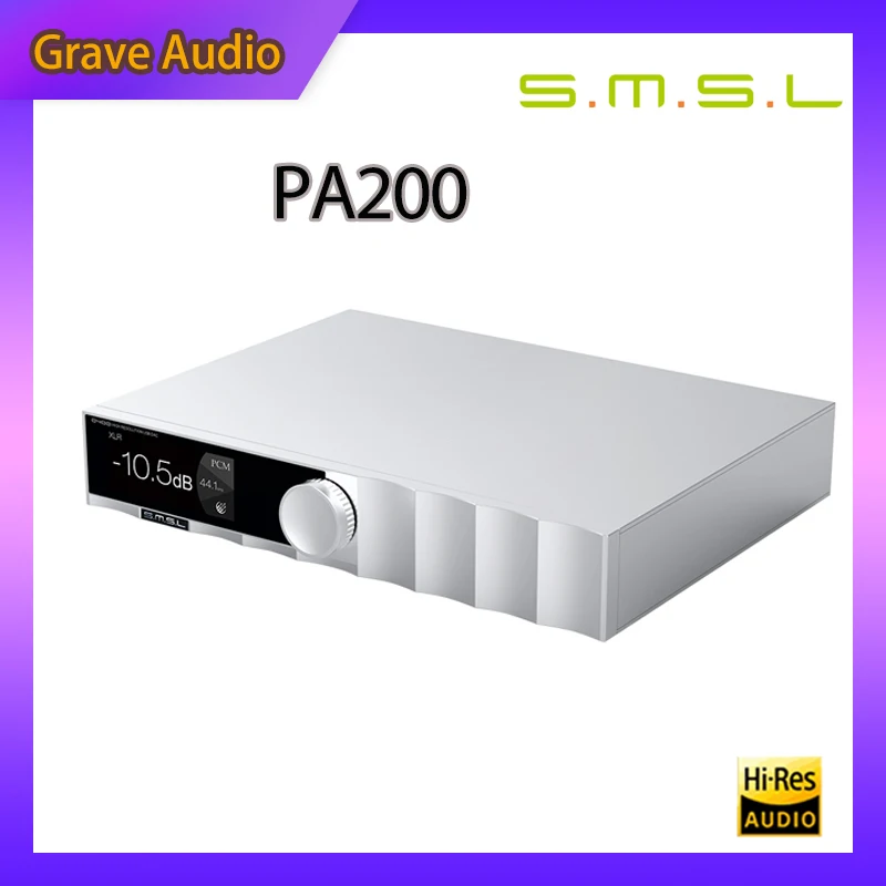SMSL PA200 Desktop HIFI Gallium Nitride Power Amplifier 160WX2 output power Speaker Power Amplifier
SMSL PA200 Desktop HIFI Gallium Nitride Power Amplifier 160WX2 output power Speaker Power Amplifier