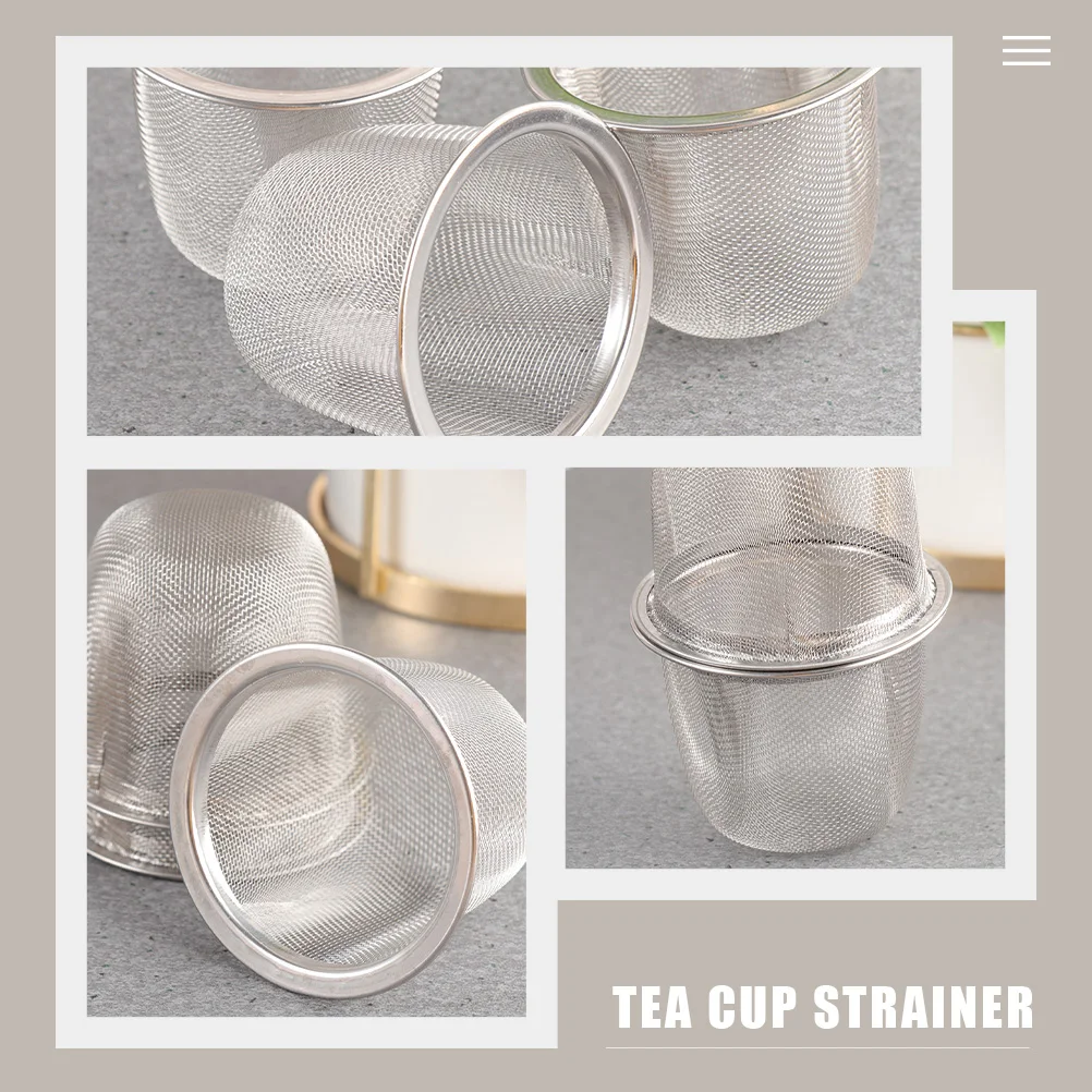 10 Pcs Tea Filter Strainer Stainless Steel Fine Mesh Infuser Brewer Office Home Practical Long Durability High Temperature
10 Pcs Tea Filter Strainer Stainless Steel Fine Mesh Infuser Brewer Office Home Practical Long Durability High Temperature