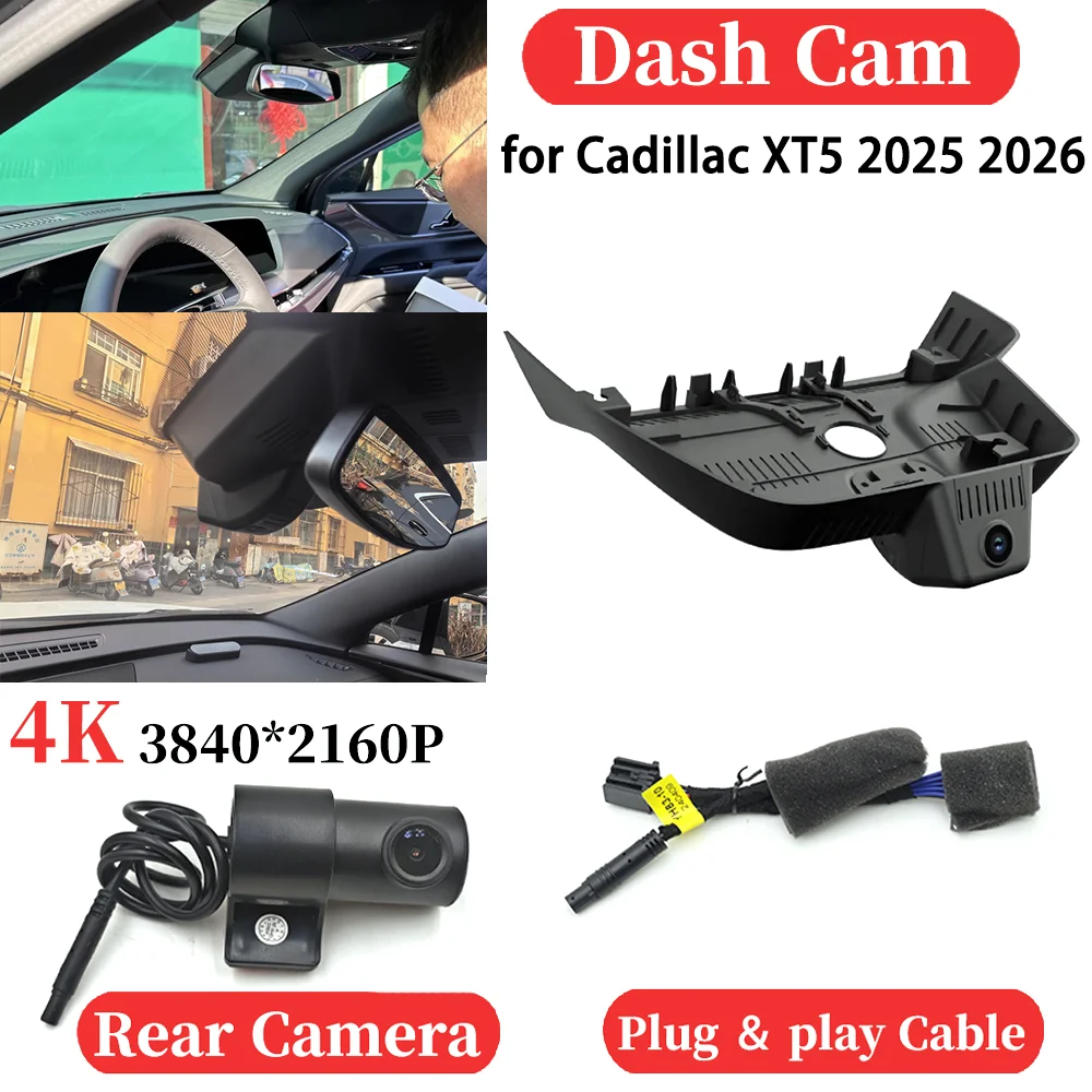 ZJCGO UHD Car 4K Video Recorder DVR Dash Cam Dashboard Camera Plug and play Night Vision for Cadillac XT5 2025 2026
ZJCGO UHD Car 4K Video Recorder DVR Dash Cam Dashboard Camera Plug and play Night Vision for Cadillac XT5 2025 2026