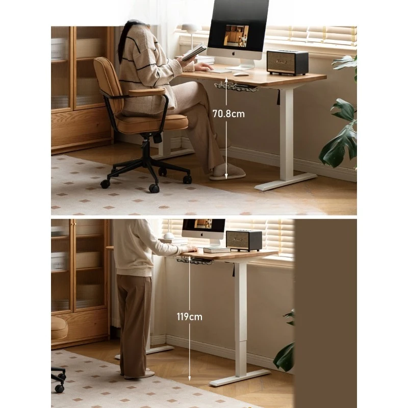 Intelligent electric lifting table Modern simple solid wood desk Home computer desk Study table Desk
Intelligent electric lifting table Modern simple solid wood desk Home computer desk Study table Desk