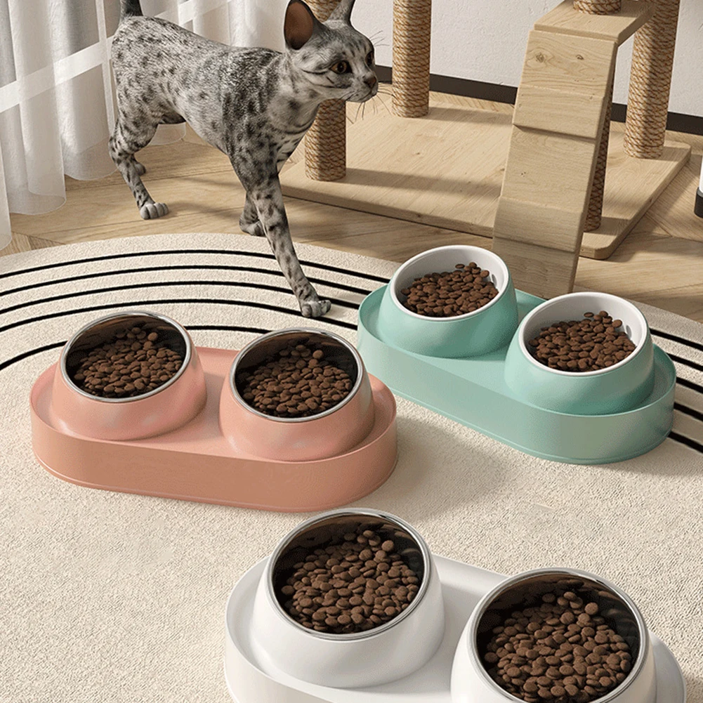 Elevated Cat Bowls 10° Tilted Anti-Overturning Neck Protection Anti Vomiting Stainless Steel Double Dog Bowl Pet Feeding Station
Elevated Cat Bowls 10° Tilted Anti-Overturning Neck Protection Anti Vomiting Stainless Steel Double Dog Bowl Pet Feeding Station
