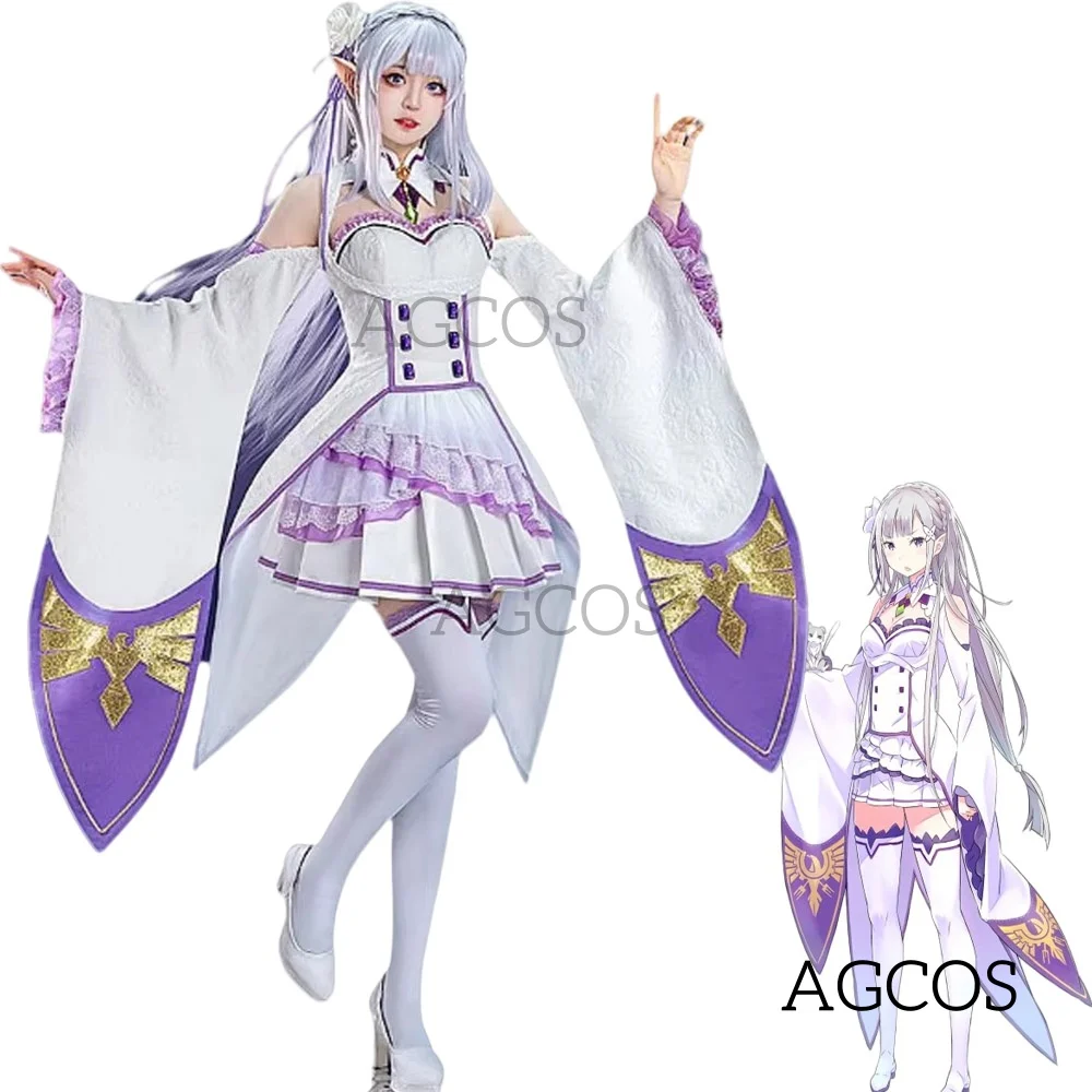 AGCOS Re: Жизнь в другом мире от нуля Эмилия Косплей Костюм Аниме Emiria Рождественские милые платья для ролевых игр Парик Косплей
AGCOS Re: Жизнь в другом мире от нуля Эмилия Косплей Костюм Аниме Emiria Рождественские милые платья для ролевых игр Парик Косплей