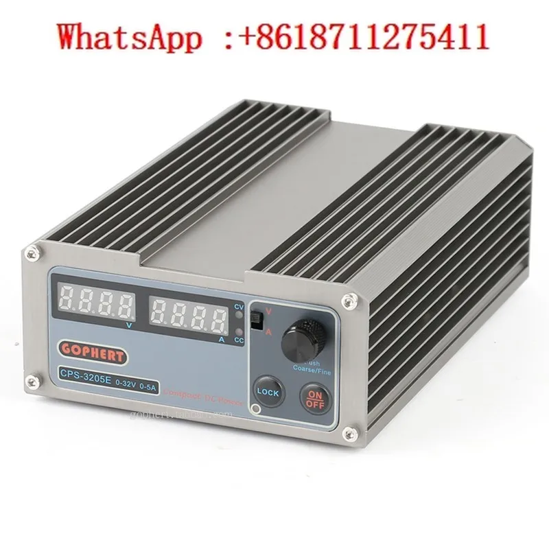 Adjustable DC stabilized power supply CPS-3205E, high-precision digital display, small size, lightweight and adjustable voltage
Adjustable DC stabilized power supply CPS-3205E, high-precision digital display, small size, lightweight and adjustable voltage