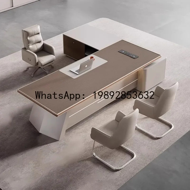 H5.15 Executive Boss Desk Office Desk and Chair Set Chairman's Office Table Executive Desk
H5.15 Executive Boss Desk Office Desk and Chair Set Chairman's Office Table Executive Desk
