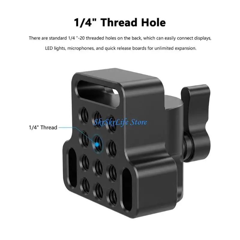 E65E 16mm Single Rod Clamp With 5/8inch Threaded Screw Light Stand Adapter For Microphone Photography Accessories
E65E 16mm Single Rod Clamp With 5/8inch Threaded Screw Light Stand Adapter For Microphone Photography Accessories