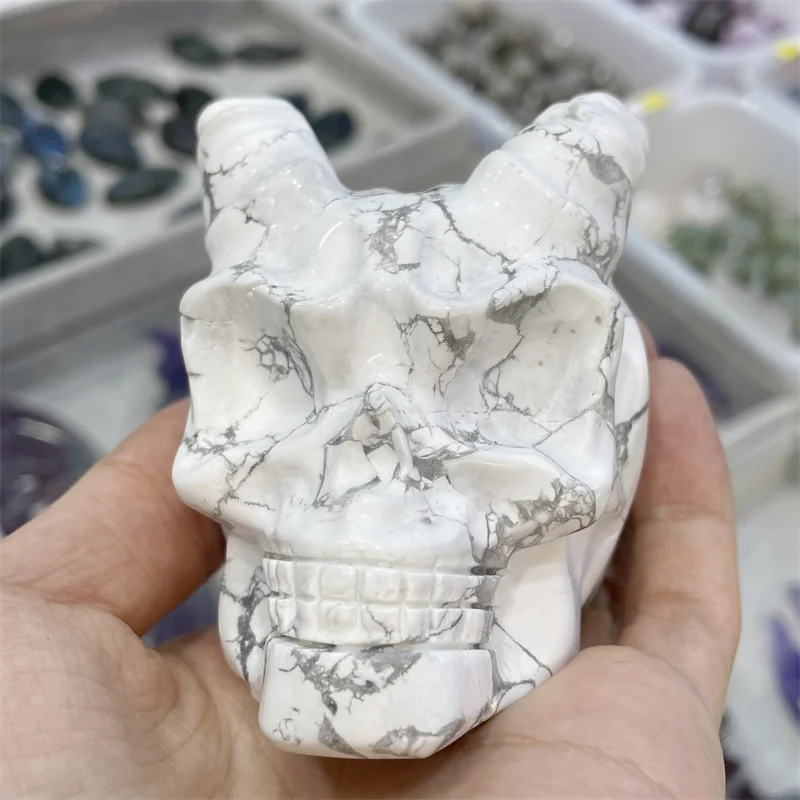 Природный коготь Howlite, Хрустальный резной череп, Восстанавливающее Средство, украшение для дома, подарок на Хэллоуин
Природный коготь Howlite, Хрустальный резной череп, Восстанавливающее Средство, украшение для дома, подарок на Хэллоуин