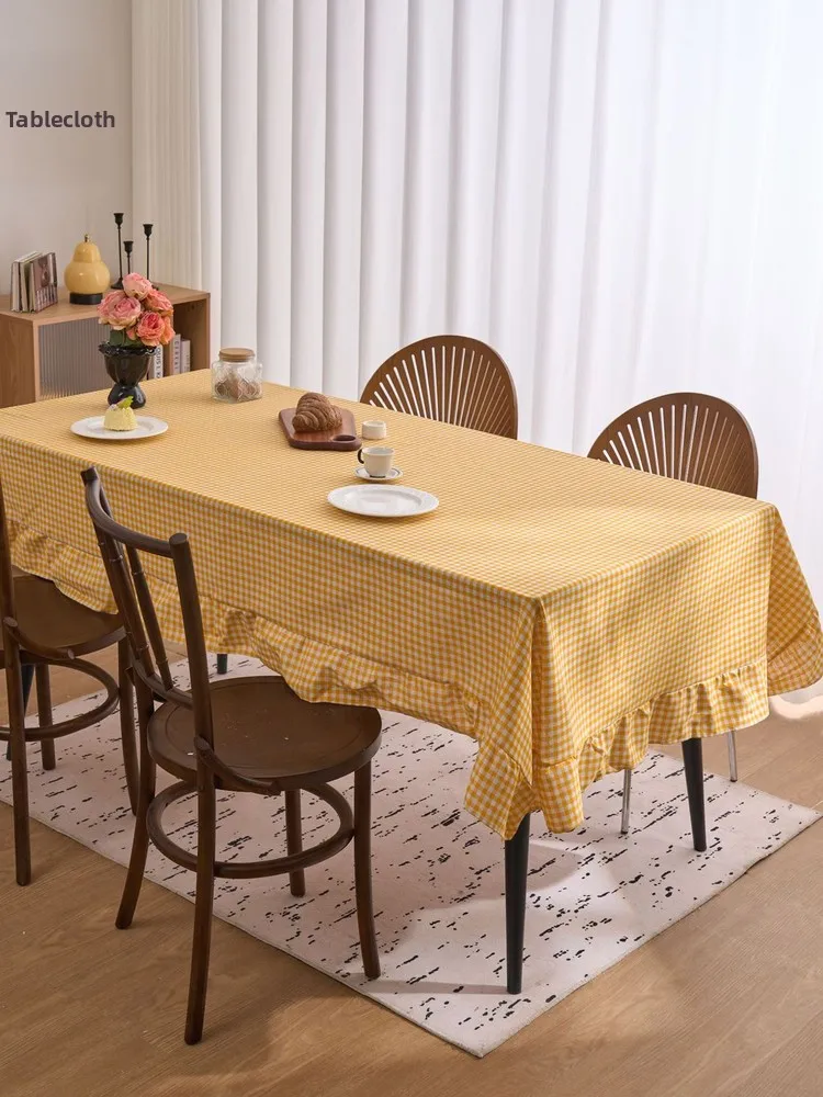 Retro Blue Plaid Washable Tablecloth Home Use Printed Atmosphere Sense Tablecloth Rectangular Shape Dustproof Function
Retro Blue Plaid Washable Tablecloth Home Use Printed Atmosphere Sense Tablecloth Rectangular Shape Dustproof Function