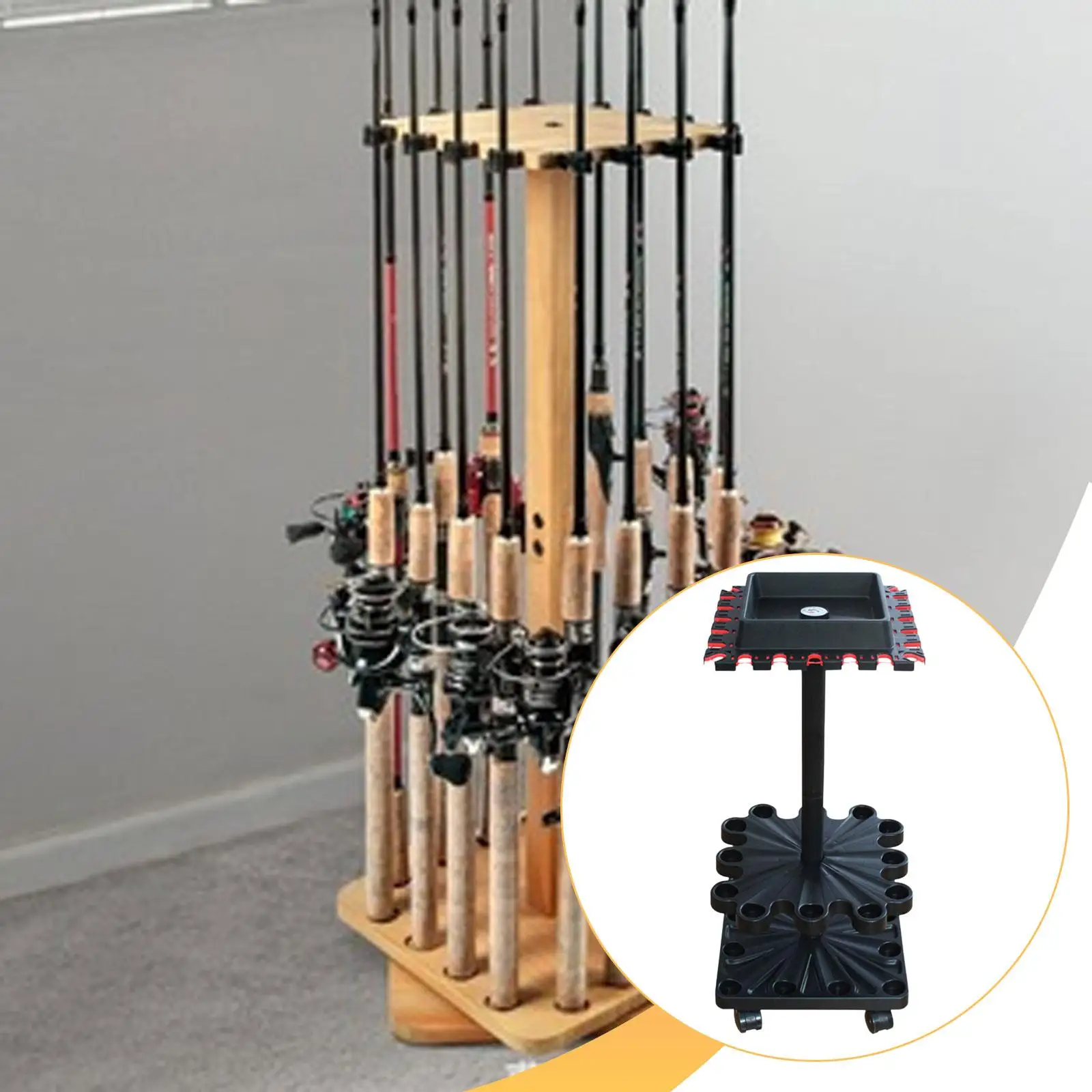 Многофункциональная вращающаяся на 360° подставка для удочек с несколькими отверстиями, легкий держатель для удочек для дома и гаража, простая установка
Многофункциональная вращающаяся на 360° подставка для удочек с несколькими отверстиями, легкий держатель для удочек для дома и гаража, простая установка