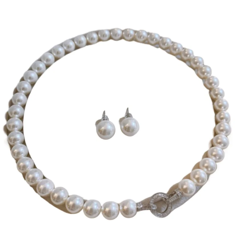 CHARMING 17"7-8MM SOUTH SEA WHITE ROUND PEARL NECKLACE + EARRING 4567AAA
CHARMING 17"7-8MM SOUTH SEA WHITE ROUND PEARL NECKLACE + EARRING 4567AAA