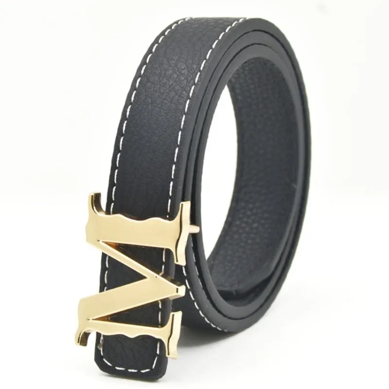 Fashionable Men's and Women's Belt with Letter Alloy Button Head PU Leather for Daily Versatile Decoration Jeans Belt
Fashionable Men's and Women's Belt with Letter Alloy Button Head PU Leather for Daily Versatile Decoration Jeans Belt