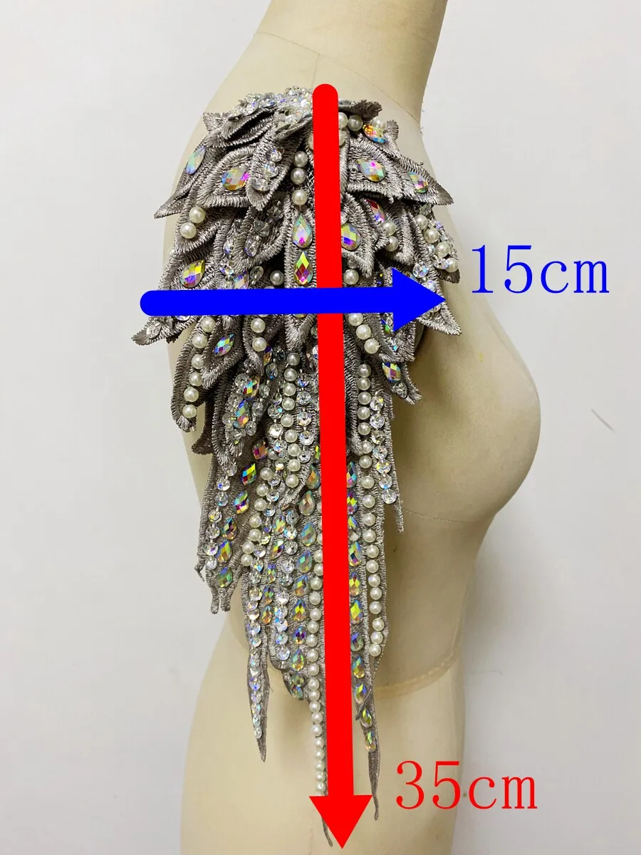 20 Colors Hand-Sewn Rhinestone Sequined Shoulder Layered Appliqued with Beadwork DIY Bridal Trims Embellishments Accessories
20 Colors Hand-Sewn Rhinestone Sequined Shoulder Layered Appliqued with Beadwork DIY Bridal Trims Embellishments Accessories