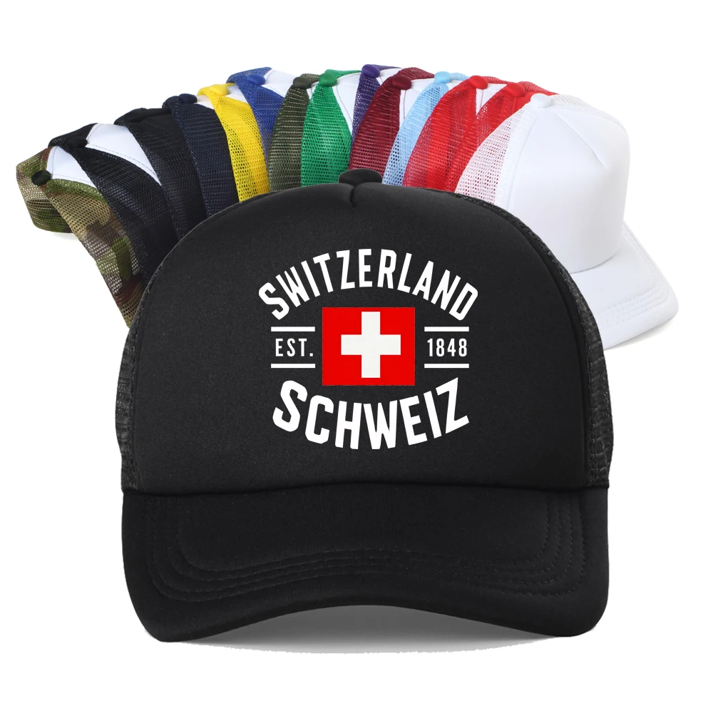 Swiss Flag 1848 Pattern Breathable Mesh Baseball Cap Unisex Summer Trucker Hat Adjustable Snapback
Swiss Flag 1848 Pattern Breathable Mesh Baseball Cap Unisex Summer Trucker Hat Adjustable Snapback